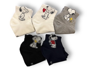 Snoopy & Woodstock Socks - Made in Korea