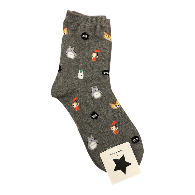 My Neighbor Totoro-sokken - Made in Korea 3. Grey