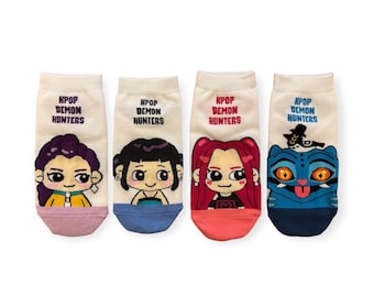 Kpop Demon Hunters Ankle Socks – Made in Korea