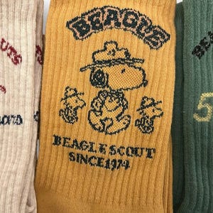 Officially Licensed Snoopy Socks – Peanuts Character Crew Socks – Made in Korea image 20