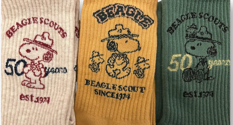 Officially Licensed Snoopy Socks – Peanuts Character Crew Socks – Made in Korea image 20