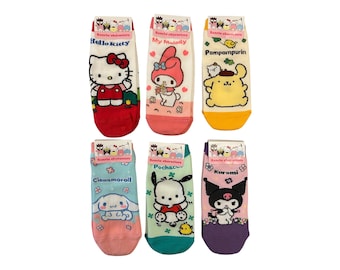 Officially licensed Sanrio Character Ankle Socks – Hello Kitty & Friends, Made in Korea