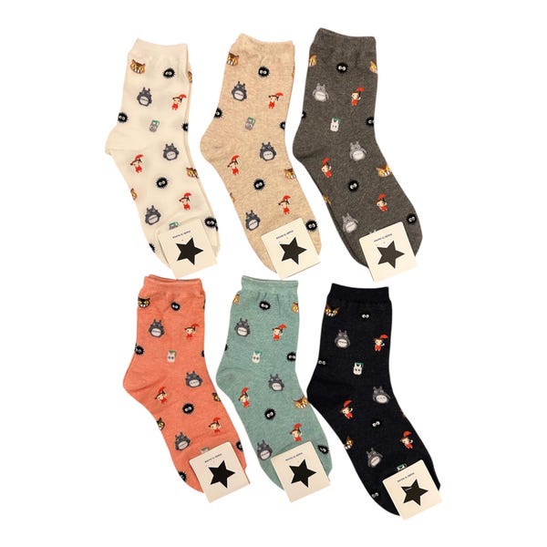 Calcetines de Mi vecino Totoro - Hechos en Corea