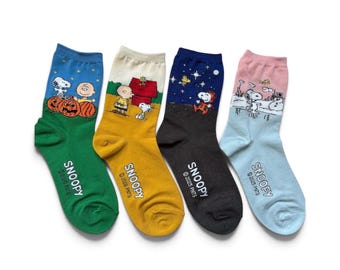 Snoopy and Friends Socks – Officially Licensed Peanuts – Made in Korea
