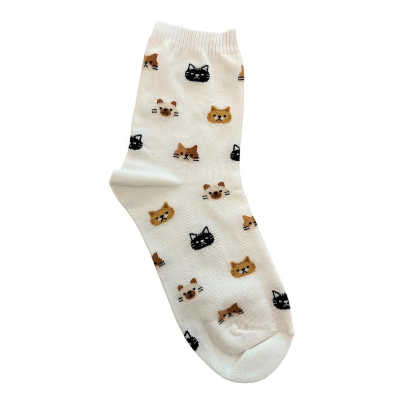 Calcetines de gato: regalo para amantes de los gatos. Hechos en Corea. imagen 3