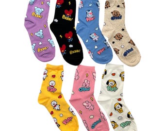 BTS (Bangtan)  Crew Socks – Made in Korea