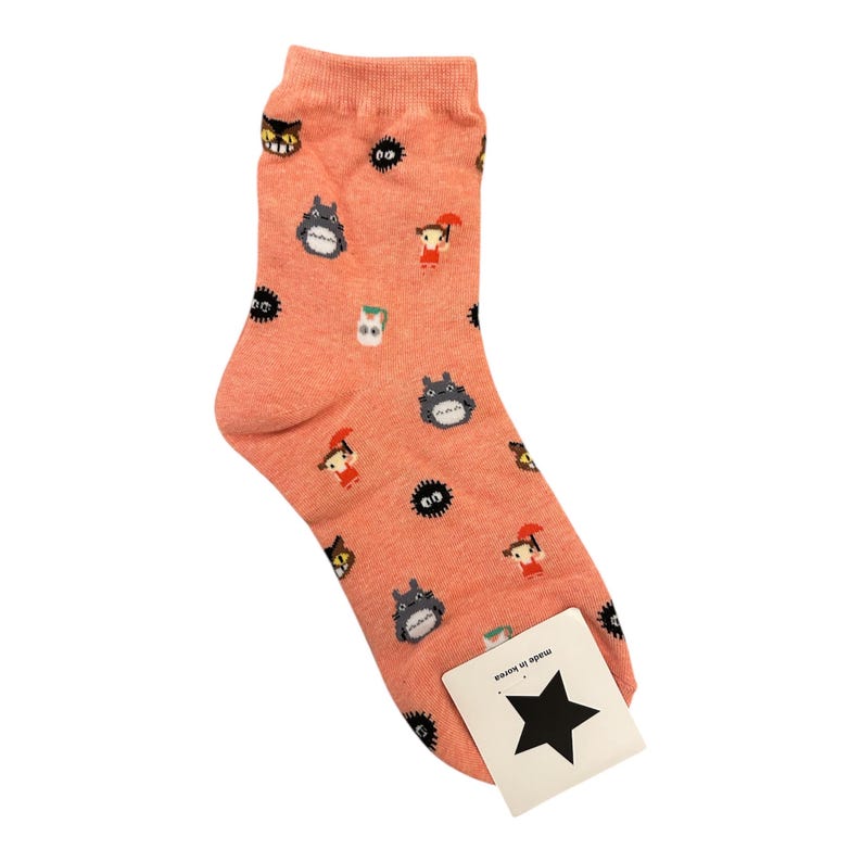 My Neighbor Totoro-sokken - Made in Korea 4. Coral
