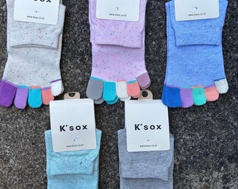 Toe Socks – Colorful Five Finger Designs