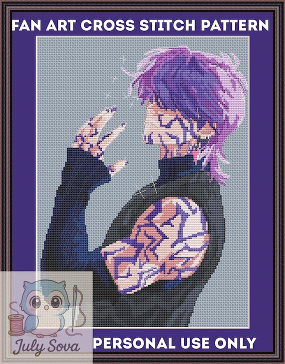 クロスステッチファンアート刺繍パターンはアニメKpopDH / SB