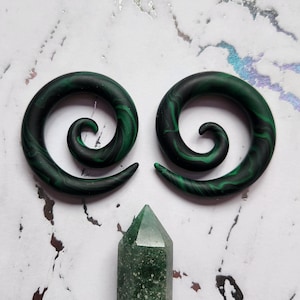 Wicked Spiral Plugs // Gauges // Anpassbare 1.5-2 inch Spiral-Creolen // Wähle deine Farben