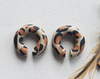 Cheetah Hoop Plugs // Gauges // 1-3" customizable // Animal Print