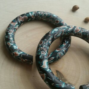 Fragmented Dreams // Hoop Plugs // Gauges // Dreamy Acid Finish // CUSTOMIZABLE 1 3 INCHES image 6