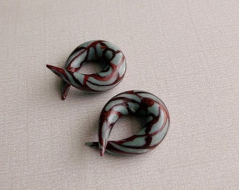 Lace Barb Hook Plugs Gauges - Customizable - Pick Your Colors!