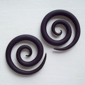 Super Spiral Plugs Gauges // Custom // 2 - 3 inches // Pick Your Color