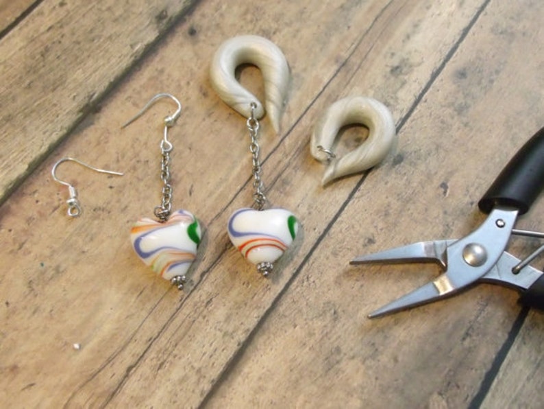 Customizable Charm Gauged Earring Converter Plugs with jump Etsy
