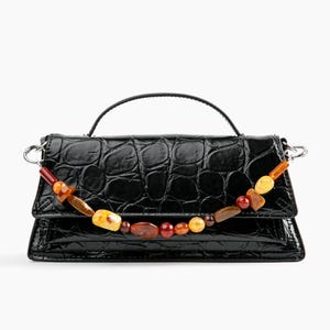 Sunset Beaded Bag Charm