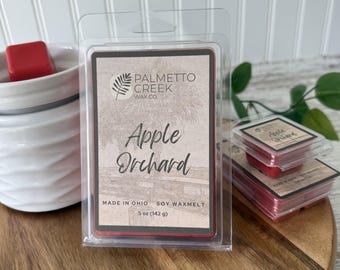 Apple Orchard Wax Melts: Hand Poured Soy Wax Blend, Fruity Farmhouse Scent
