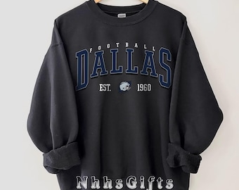 Dallas Football Sweatshirt, Vintage Dallas Football Crewneck, Retro Dallas Football Shirt, Game Day Apparel, Dallas Football Fan Gifts