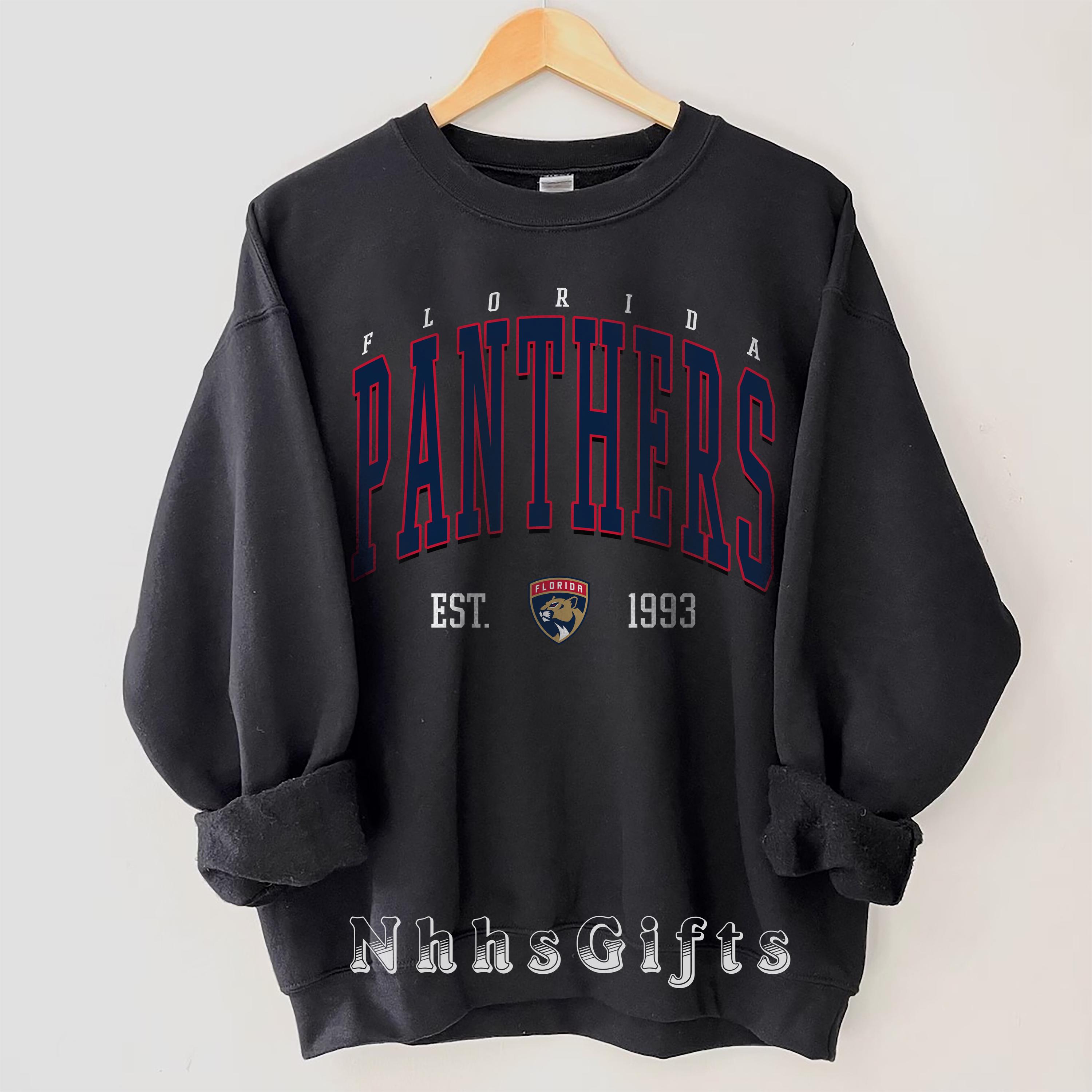 Florida Panthers Sweatshirt, Florida Hockey Crewneck, Retro Florida Hockey Shirt, Retro Florida Ice Hockey Sweater, Florida Hockey Fan Gifts