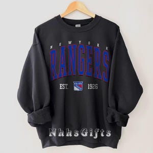 New York Ranger Sweatshirt, New York Hockey Crewneck, Retro New York  Ranger Hockey Shirt, Retro New York Ranger Ice Hockey Sweater