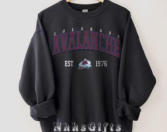 Colorado Avalanche Sweatshirt, Colorado Hockey Crewneck, Retro Colorado Hockey Shirt, Retro Colorado Avalanche Ice Hockey Fan Sweater