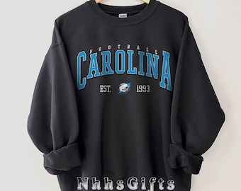 Carolina Football Sweatshirt, Vintage Carolina Football Crewneck, Atlanta Football Shirt, Game Day Apparel, Carolina Football Fan Gifts