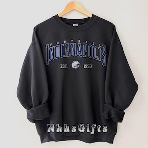 Indianapolis Football Sweatshirt, Vintage Indianapolis Football Crewneck, Indianapolis Football Shirt, Football Sunday Pullover