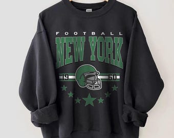 New Yorker Fußball-Sweatshirt, Vintage New Yorker Fußball-Crewneck-Ausschnitt, Retro New Yorker Fußball-Shirt, Spieltag-Kleidung, New Yorker Fußball Geschenke