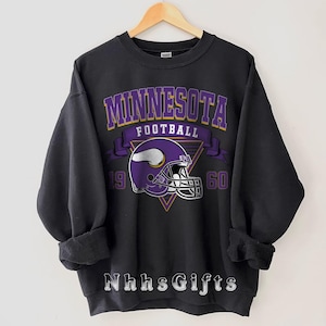 Minnesota Football Sweatshirt, Vintage Style Minnesota Football Crewneck, Minnesota Football Fan Gifts, Sunday Football Apparel