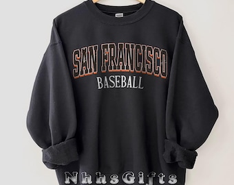 Bluza z kapturem San Francisco Baseball, vintage'owy sweter San Francisco, odzież na mecz, prezent dla fana baseballu San Francisco