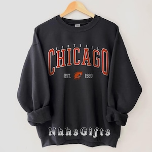 Chicago Football Sweatshirt, Vintage Chicago Football Crewneck, Chicago Football Shirt, Game Day Apparel, Chicago Football Fan Gifts