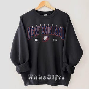 New England Football Sweatshirt, Vintage New England Football Crewneck, New England Football Shirt, Football Sunday Pullover