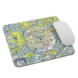 Luftfahrt Mauspad mit Custom Airport Map Accessoires für Fluglotsen und Flugzeuge