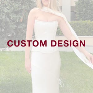 Custom Bridal Silk Set - Made to Measure Wedding Dress - Handmade Personalized Corset & Skirt - Custom Reception Dress - Custom Bridal Dress