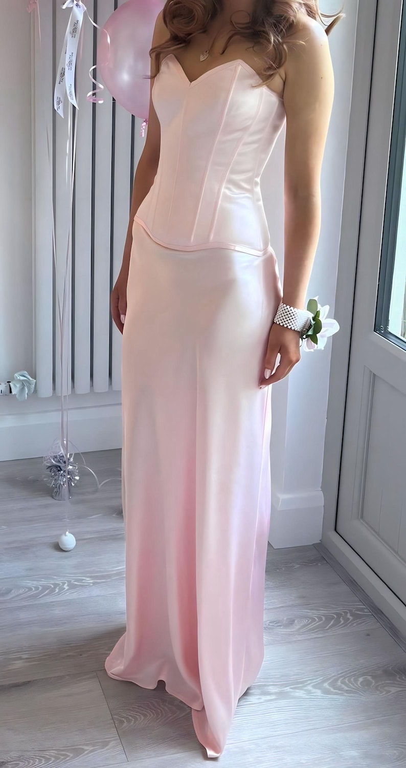 Silk Wedding Twopiece Dress Bridesmaid or Wedding Guest Outfit — free download