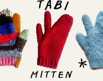 Mitones Tabi Patrón de crochet ACTUALIZADO <3