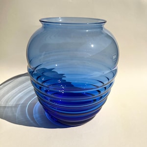 Cobalt Blue Glass Vase by IVV - Made in Italy