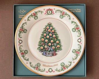レノックス 1996 クリスマスプレート ロシア MADE IN USA レノックス ロシア - レノックスの世界各地のクリスマスツリー、未開封