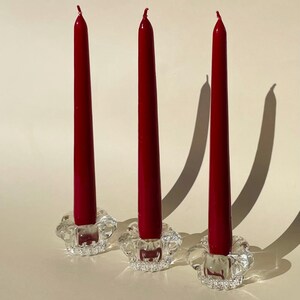 Vintage Flower Glass Candle Holder Set: Minimalist Scandinavian Design