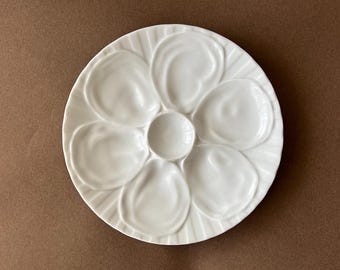 Vintage French Oyster Shell Plate – Pillivuyt Porcelain - Made in France