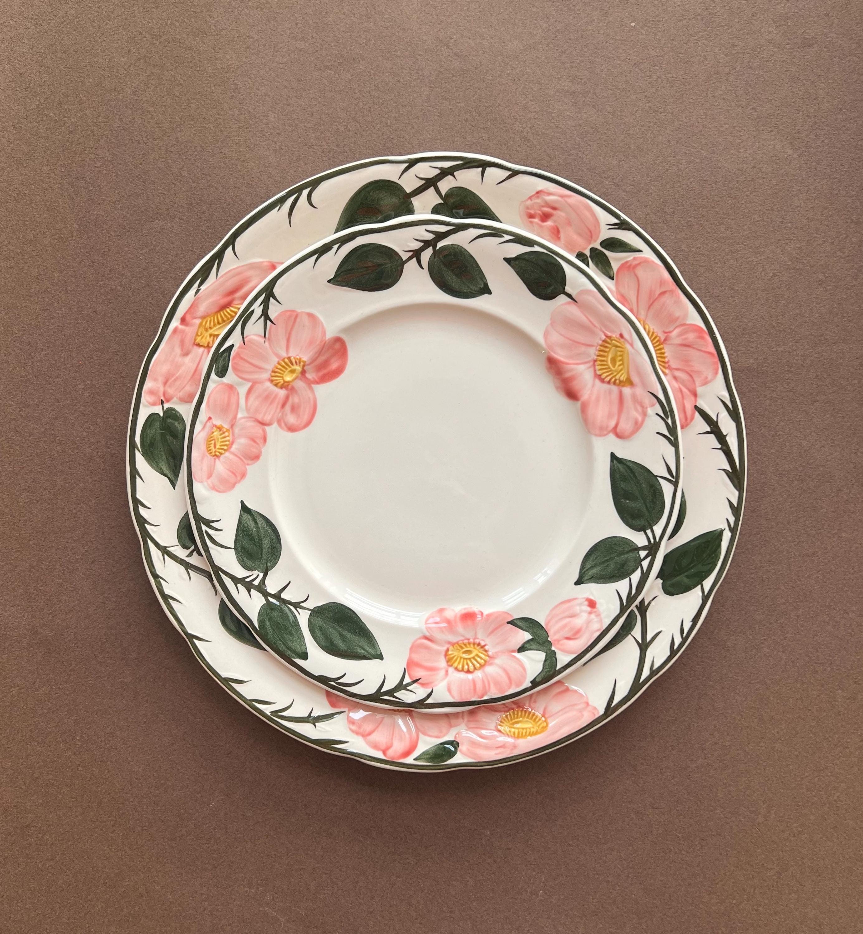 Villeroy & Boch “Wild Rose” Floral Design Plates – Set of 6