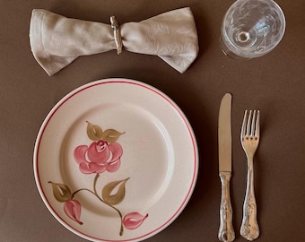 Vintage French Gien Breakfast or Desert Plates