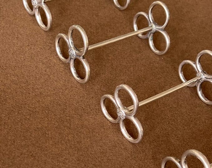 Featured listing image: Rare Vintage Silver-Plated Knife / Cutlery Rest Set by Christofle - Made in France