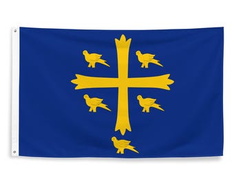 Banner of Saint Edward the Confessor - Anglo Saxon England St Edward Flag - English History Christian Gift - 87cm x 142cm - 34.5in x 56in