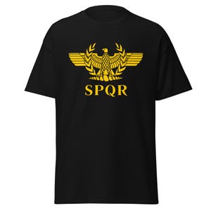 Ancient Rome SPQR T-Shirt - Roman Empire SPQR Shirt - Julius Caesar Ancient Roman History T Shirt Gift - Men&#39;s Women&#39;s Black T-Shirt