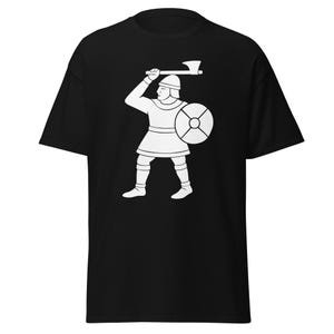 Fighting Man Banner T-Shirt - Anglo Saxon Harold Godwinson Flag - Patriotic English 1066 Battle of Hastings Gift - Men&#39;s Women&#39;s T-Shirt