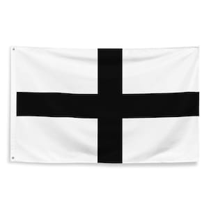 Breton Crusaders Flag - The Crusades Christian History Wall Decor Gift - Historical Christianity Banner - 87cm x 142cm - 34.5in x 56in