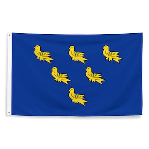 Kingdom of Sussex Flag - Anglo Saxon England Banner Historical Gift Patriotic English History Anglo-Saxons - 87cm x 142cm - 34.5in x 56in