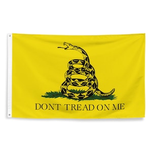 Gadsden-Flagge - Amerikanische Revolution Dont Tread on Me Flagge - Patriotisches Geschichtsgeschenk der Vereinigten Staaten von Amerika - 87 cm x 142 cm