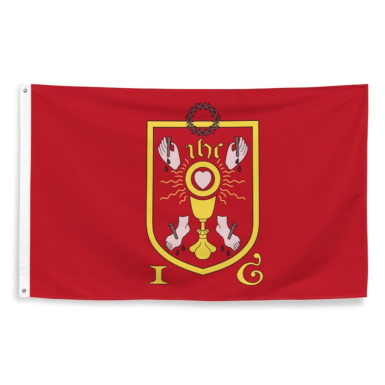 Banner of the Holy Wounds (Pilgrimage of Grace) Flag